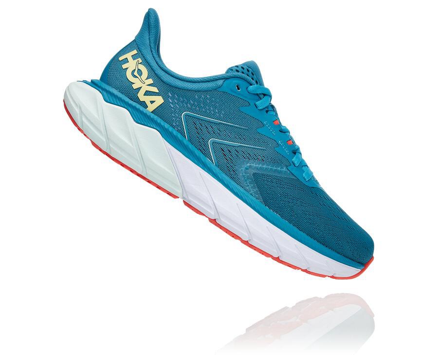 Zapatillas Running Hoka One One Mujer - Arahi 5 - Azules/Blancas - ZBX340986